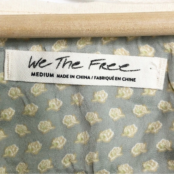 FREE people jade Boho mixed media blouse - Picture 9 of 14